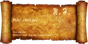 Már Helén névjegykártya